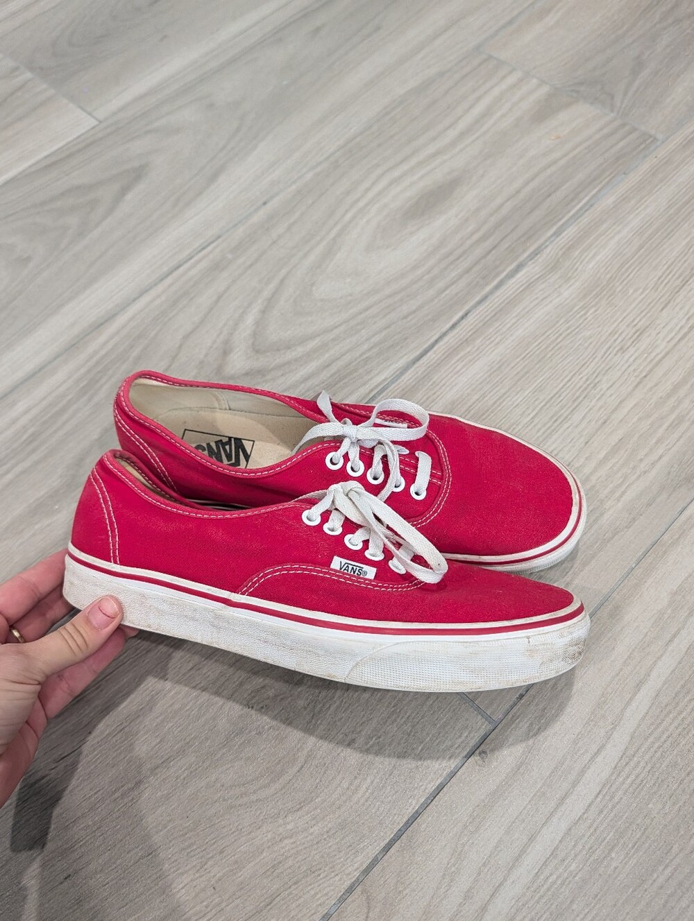 Vans Off The Wall Red Skate Shoes Size 11